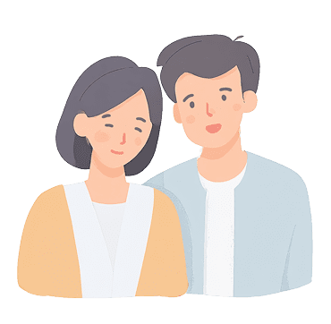 利用者・ご家族の方のイラスト